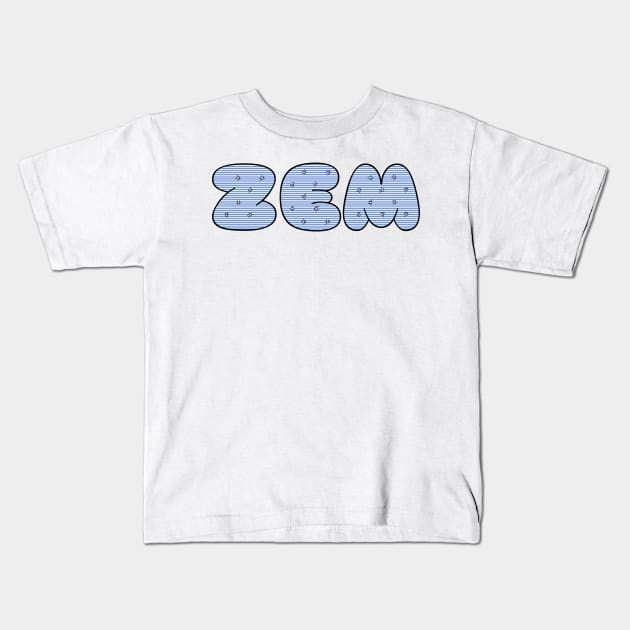 Zem (stripe) Kids T-Shirt by Stupiditee